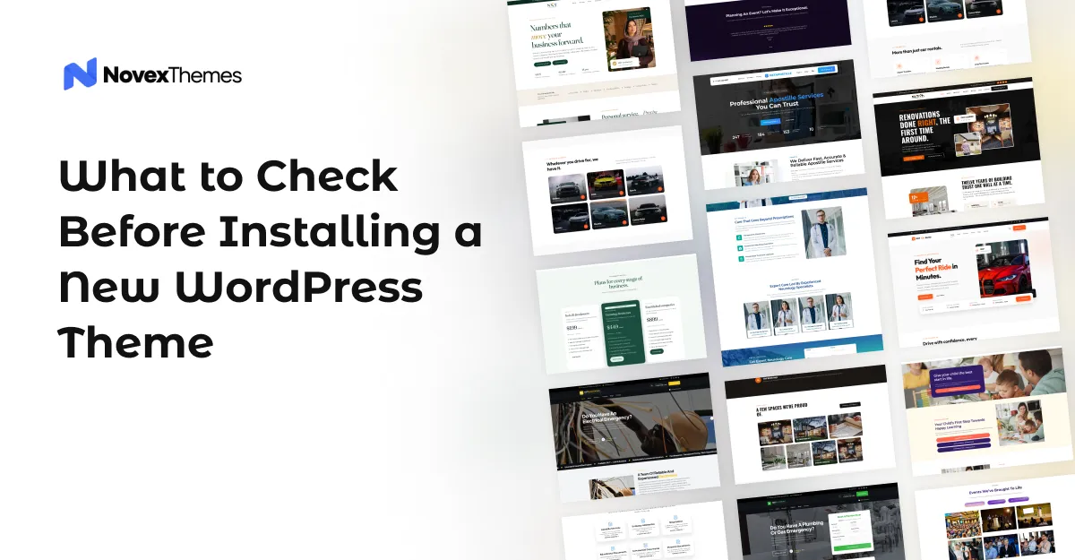 What to Check Before Installing New WordPress Theme