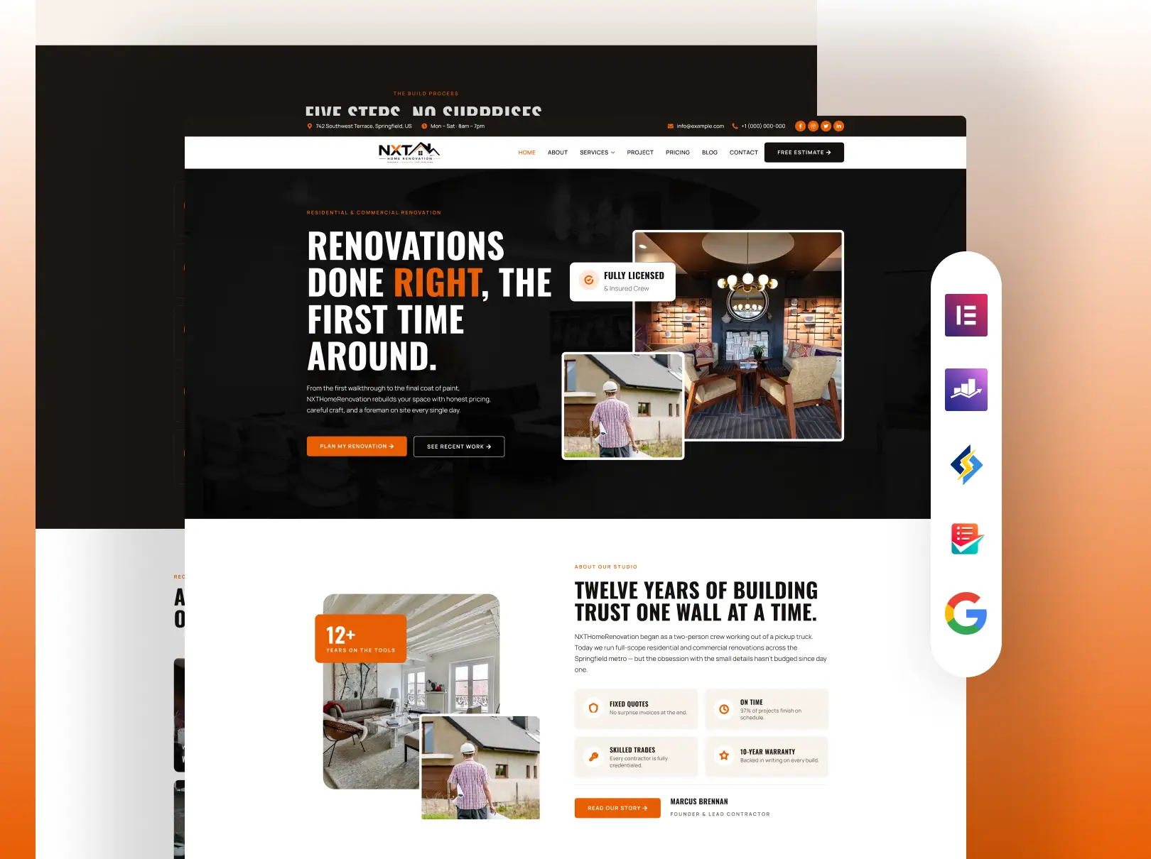 Home Renovation WordPress Themea