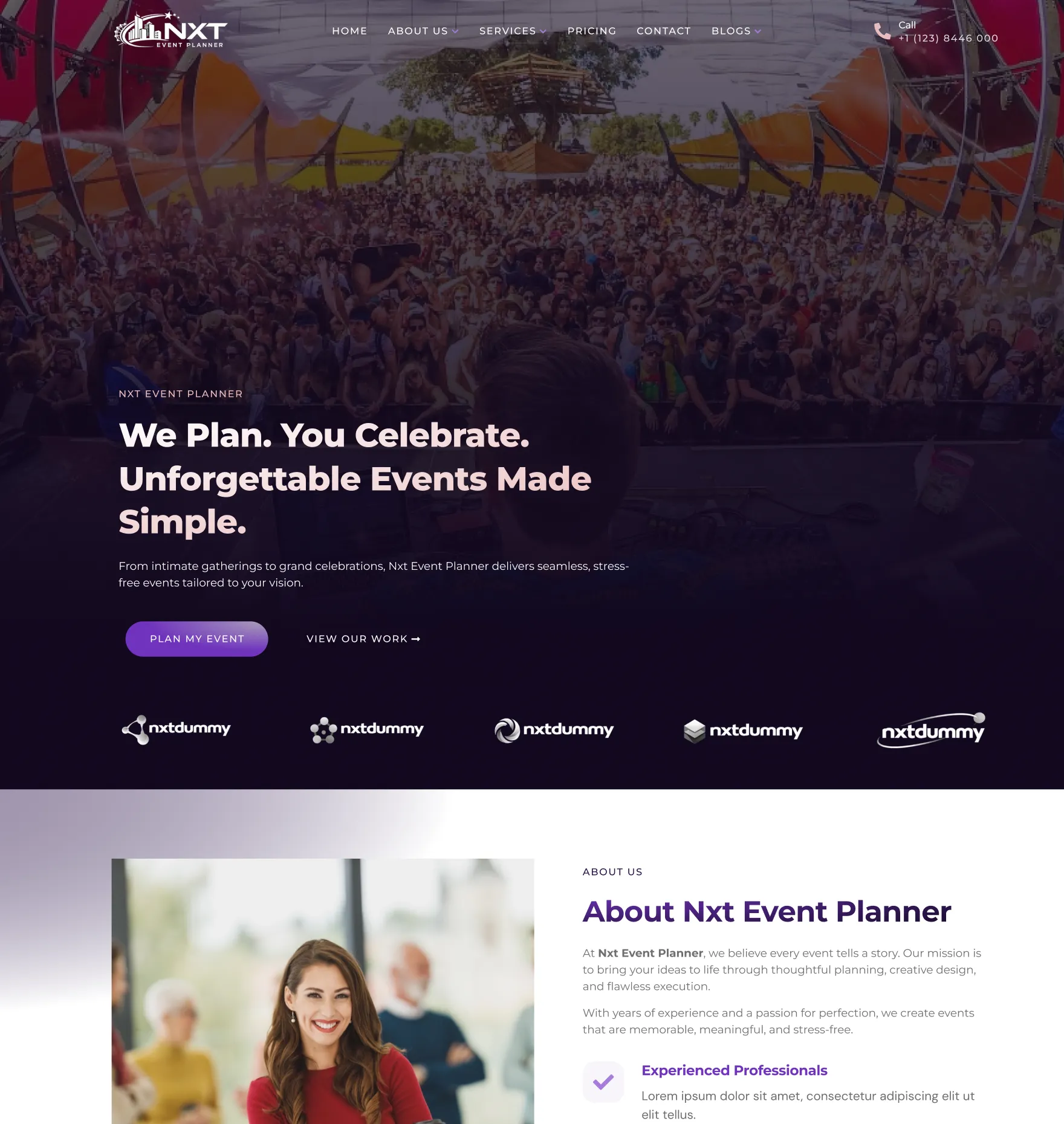NXT Event Planner - Free Event Planner WordPress Theme