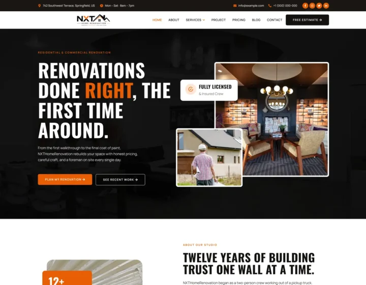 NXT Home Renovation
