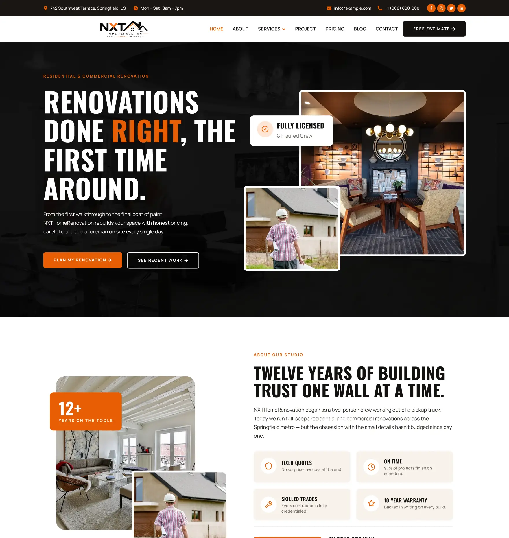 NXT Home Renovation